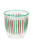 Red and Green Stripe Tumbler