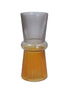 Amber & Grey Glass Ombre Vase