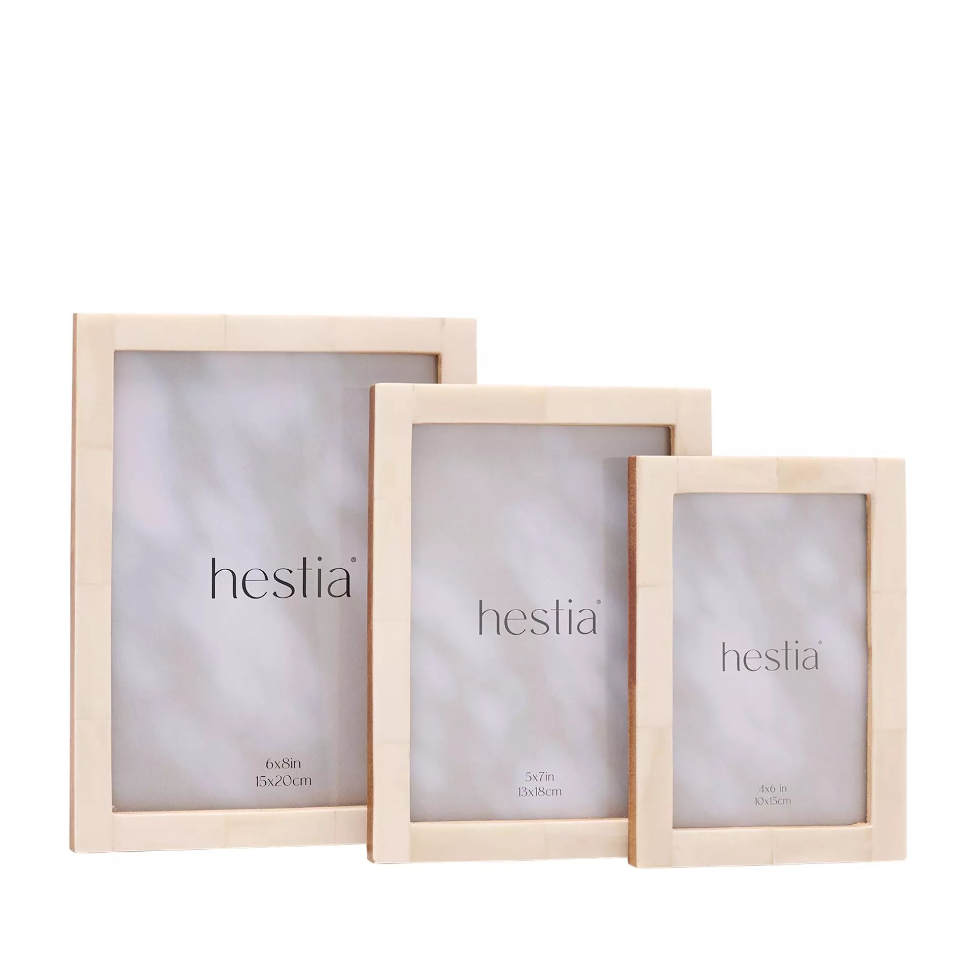 Natural White Bone Photo Frame (4 x 6 Inch)