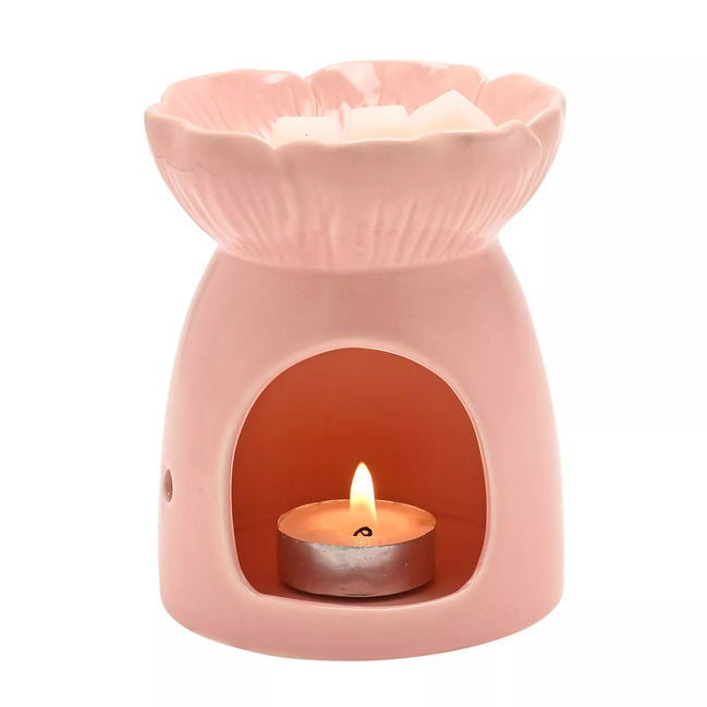 Flower Wax Melt Holder - Pink