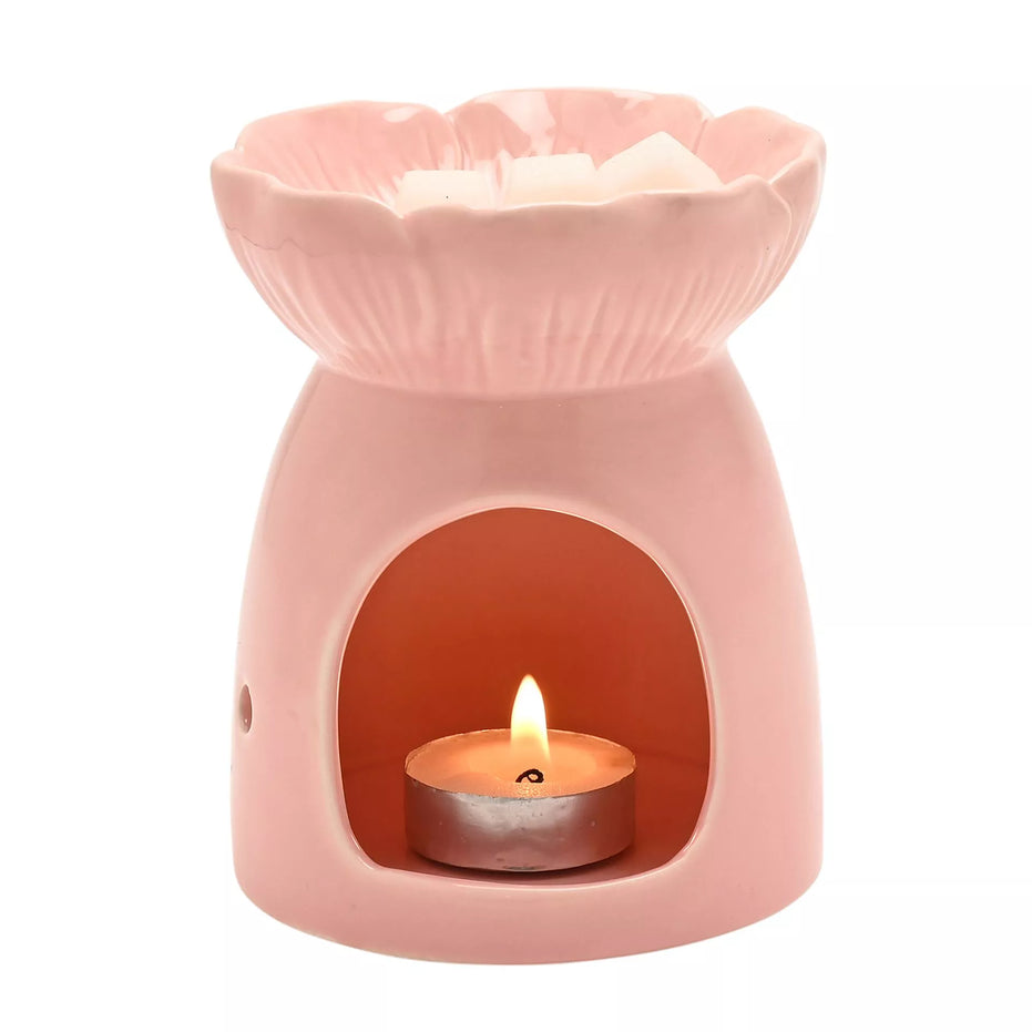 Flower Wax Melt Holder - Pink