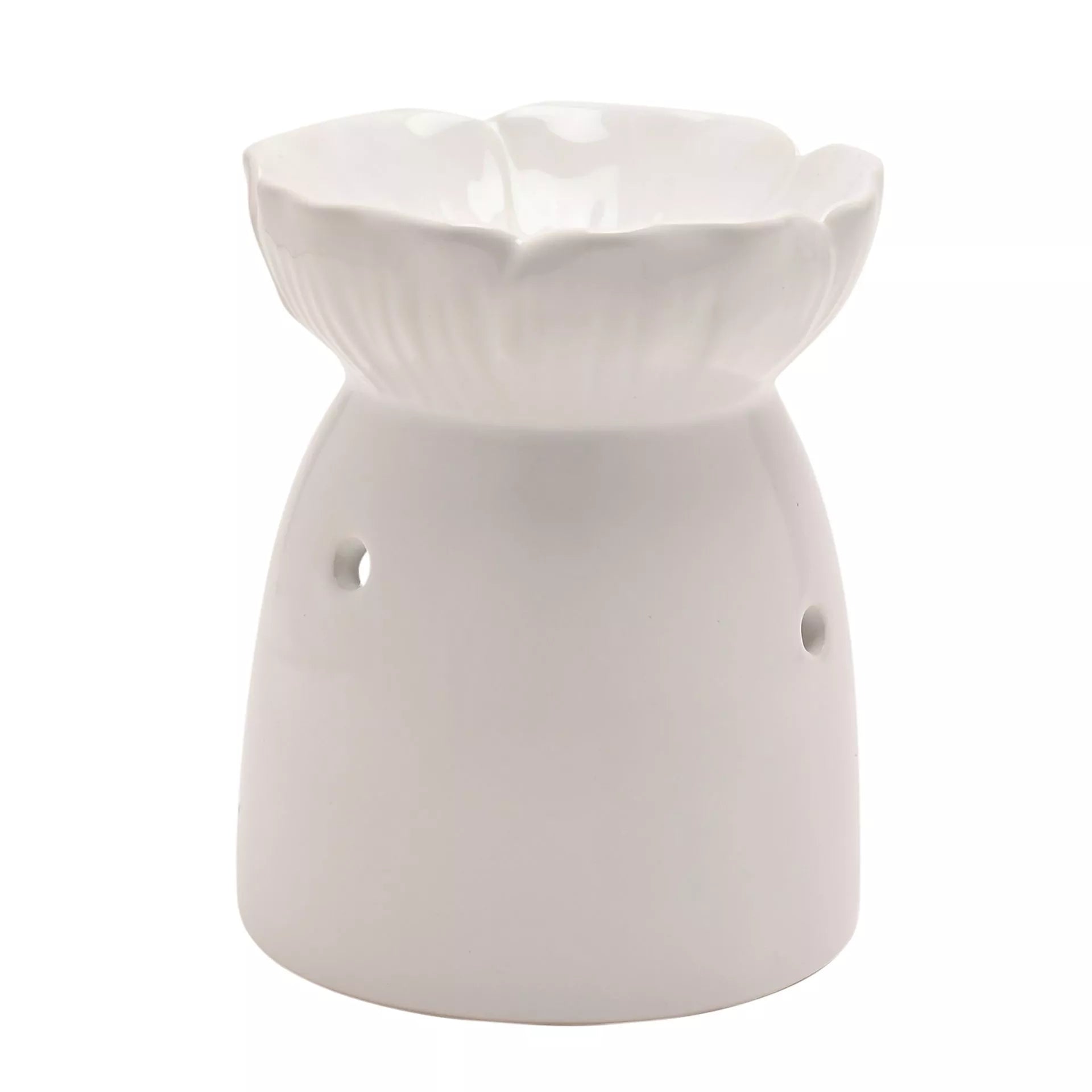 Hestia Flower Wax Melt Holder - White