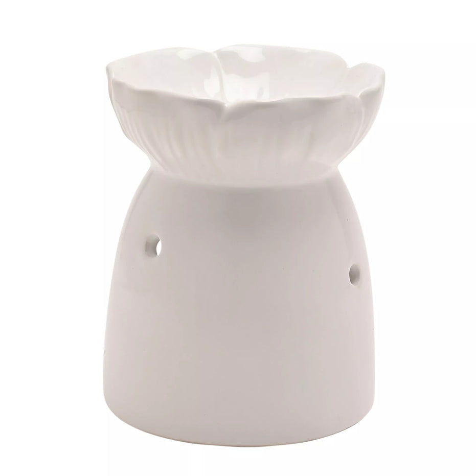 Hestia Flower Wax Melt Holder - White