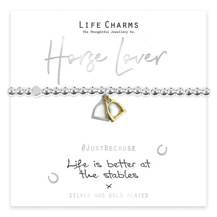 Jewellery 'Life Is Better at The Stables' Stirrups Bracelet