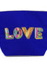 Love Blue Make up Bag