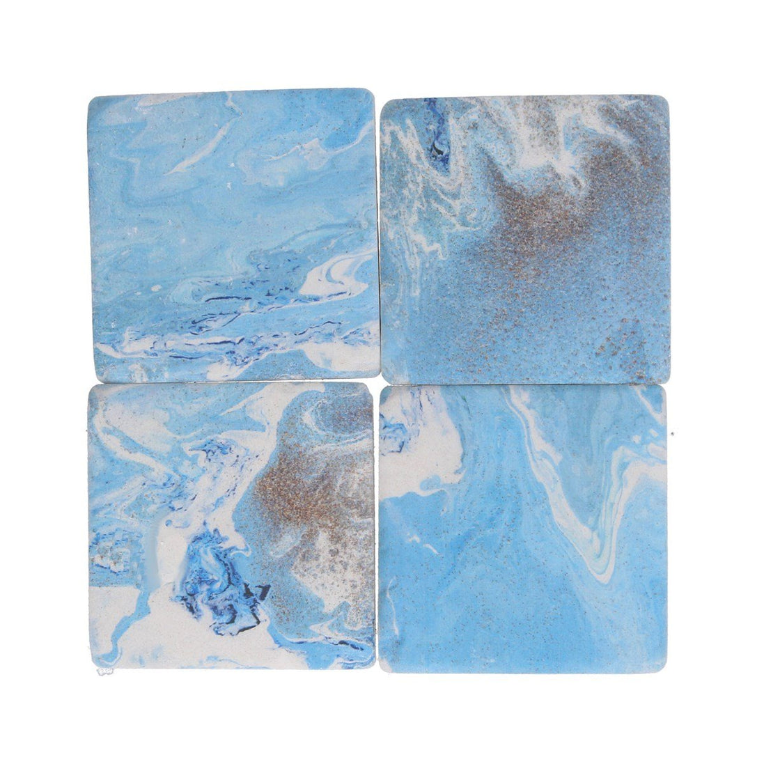 Water Inks Resin Coaster  - Pack of 4
