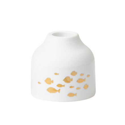 Gold Fish Candle Holder