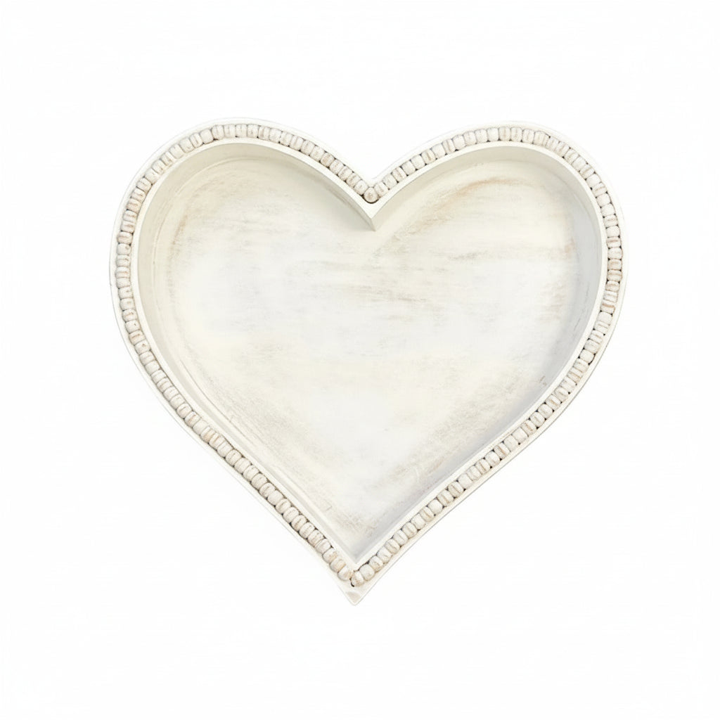 Heart Tray Beaded Small