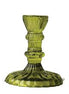 Leela Moss Glass Candlestick