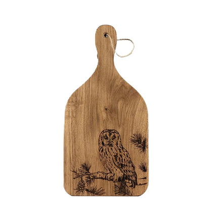 Oak Hanging Paddle-Medium - Tawny Owl