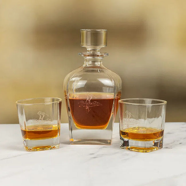 Golf Decanter & Glass Set