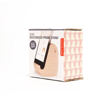 Bird Beechwood Phone Stand