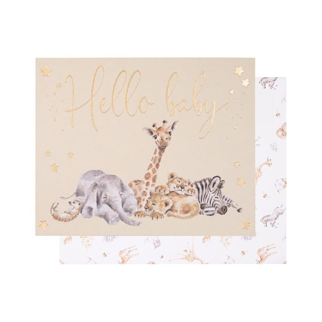 Little Savannah Hello Baby Card