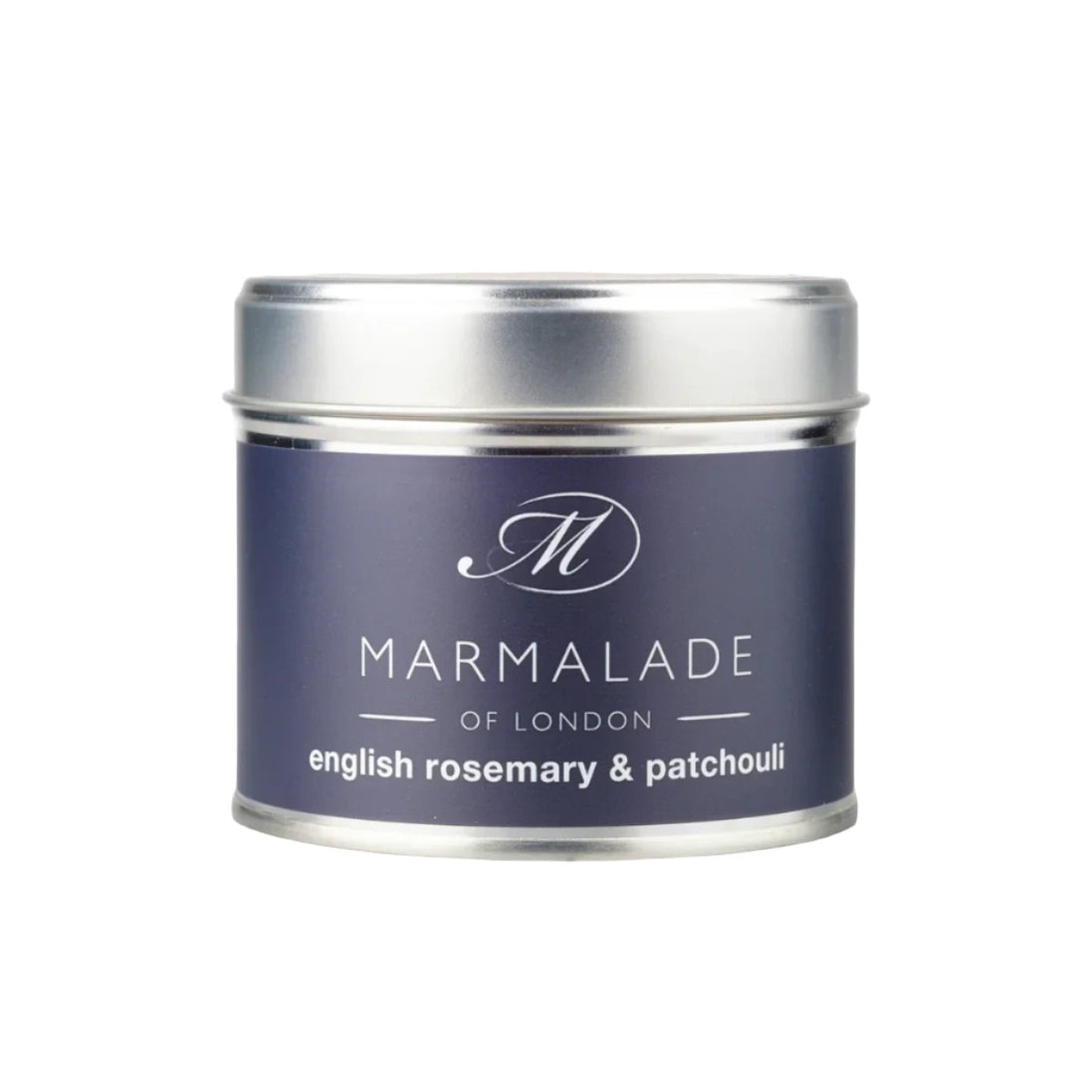 English Rosemary & Patchouli Medium Tin Candle