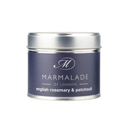 English Rosemary & Patchouli Medium Tin Candle