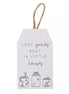Moments Mini Plaque - Love Grows Little Houses