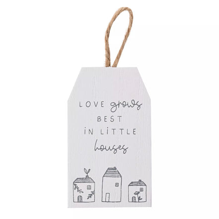 Moments Mini Plaque - Love Grows Little Houses