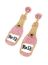 Pink Rose Earrings