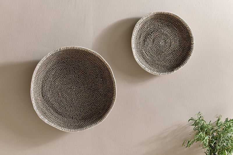 Sadie Basket Wall Art - Black & Natural Large