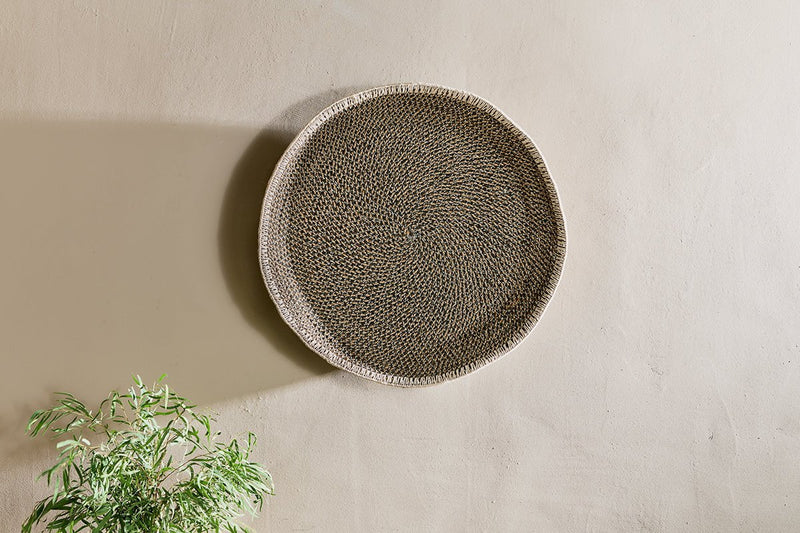 Sadie Basket Wall Art - Black & Natural Large