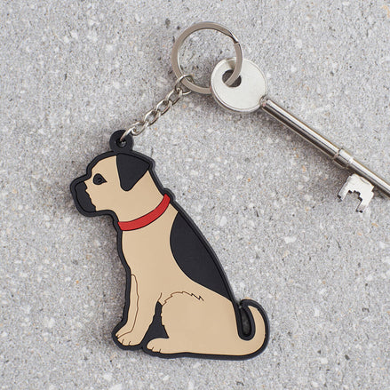 Border Terrier Keyring