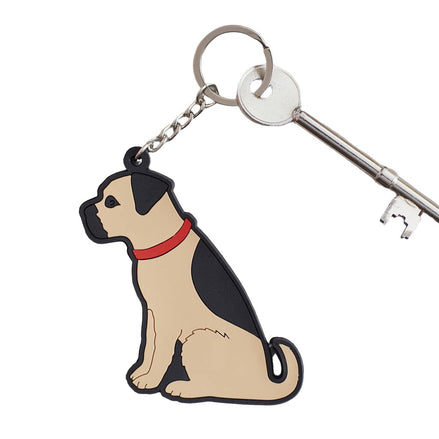 Border Terrier Keyring