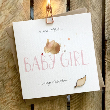 Congratulations baby Girl Card