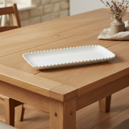 Pearl White Rectangular Tray