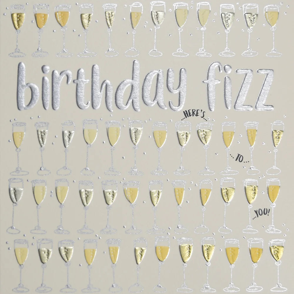 Birthday Fizz (Champagne) Card