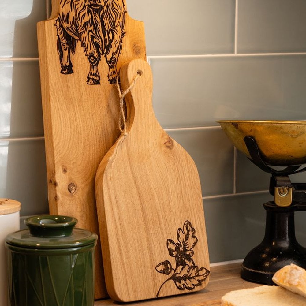 Oak Hanging Paddle-Medium-Autumn Acorns