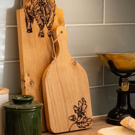 Oak Hanging Paddle-Medium-Autumn Acorns