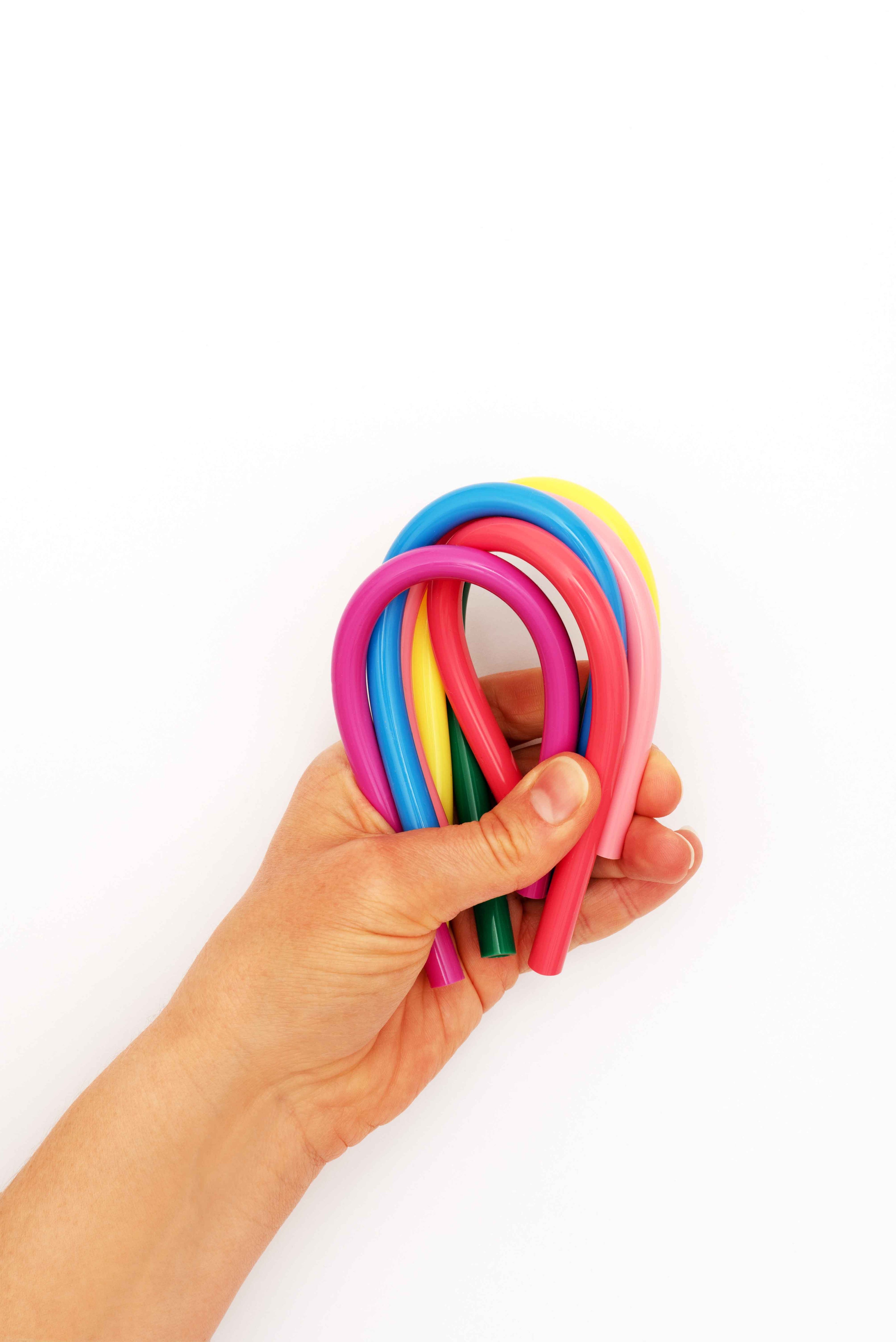 8 Colourful Reuseable Straws