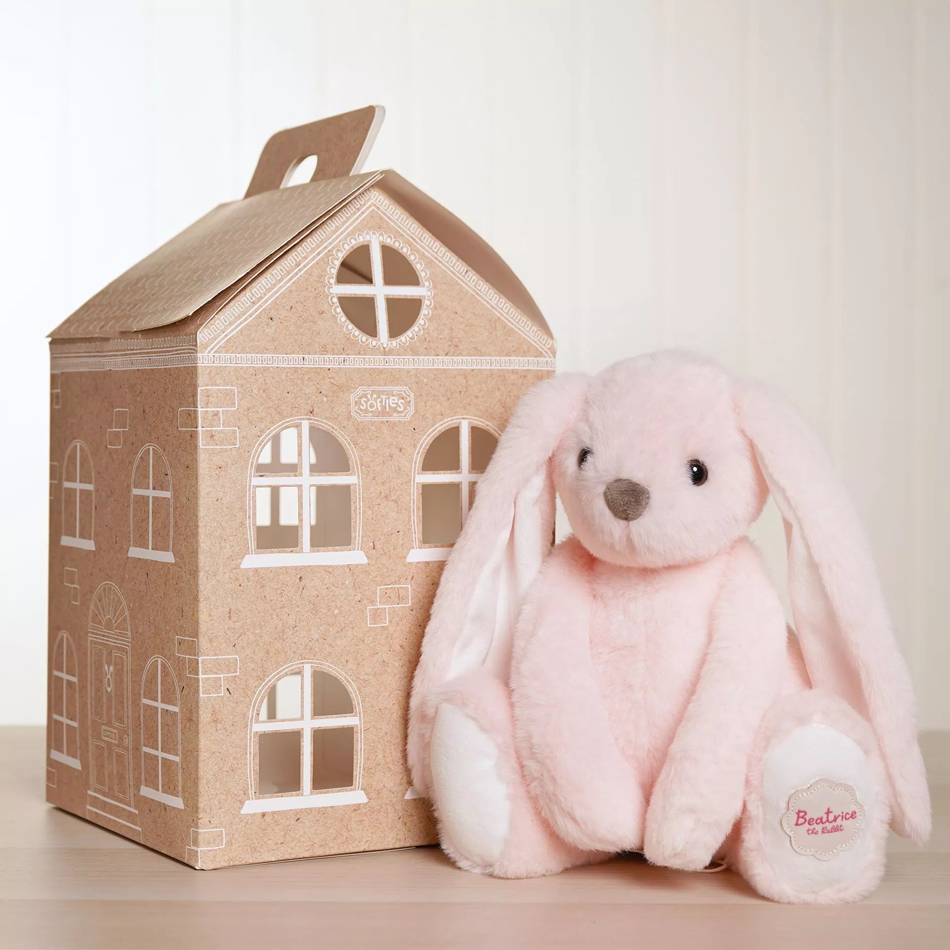 Beatrice The Classical Plush Pink Bunny