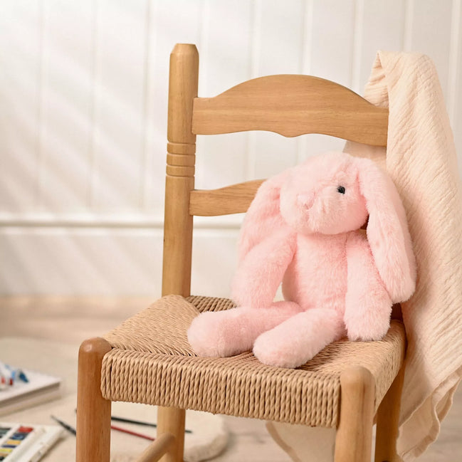 Katie The Plush Long Leg Light Pink Bunny