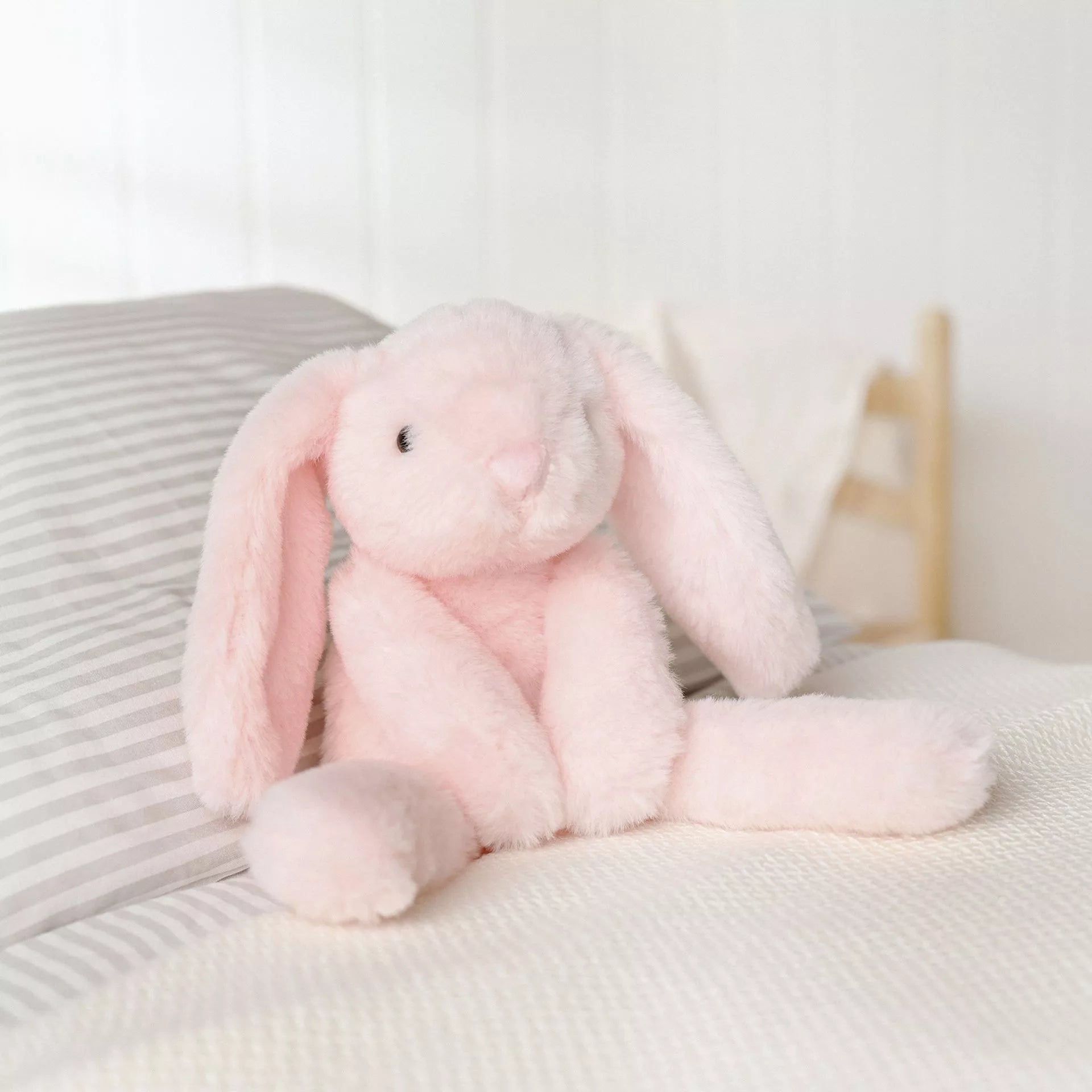 Katie The Plush Long Leg Light Pink Bunny