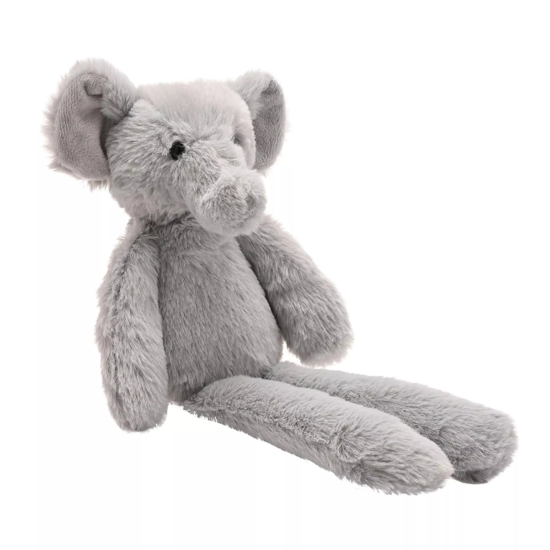 Nelly The Plush Long Leg Grey Elephant 35cm