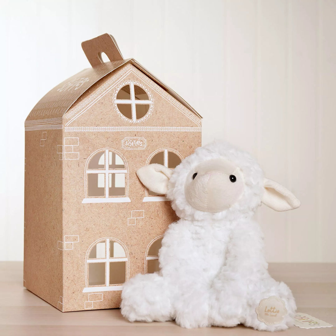 Lottie The Plush Sitting White Lamb Softie