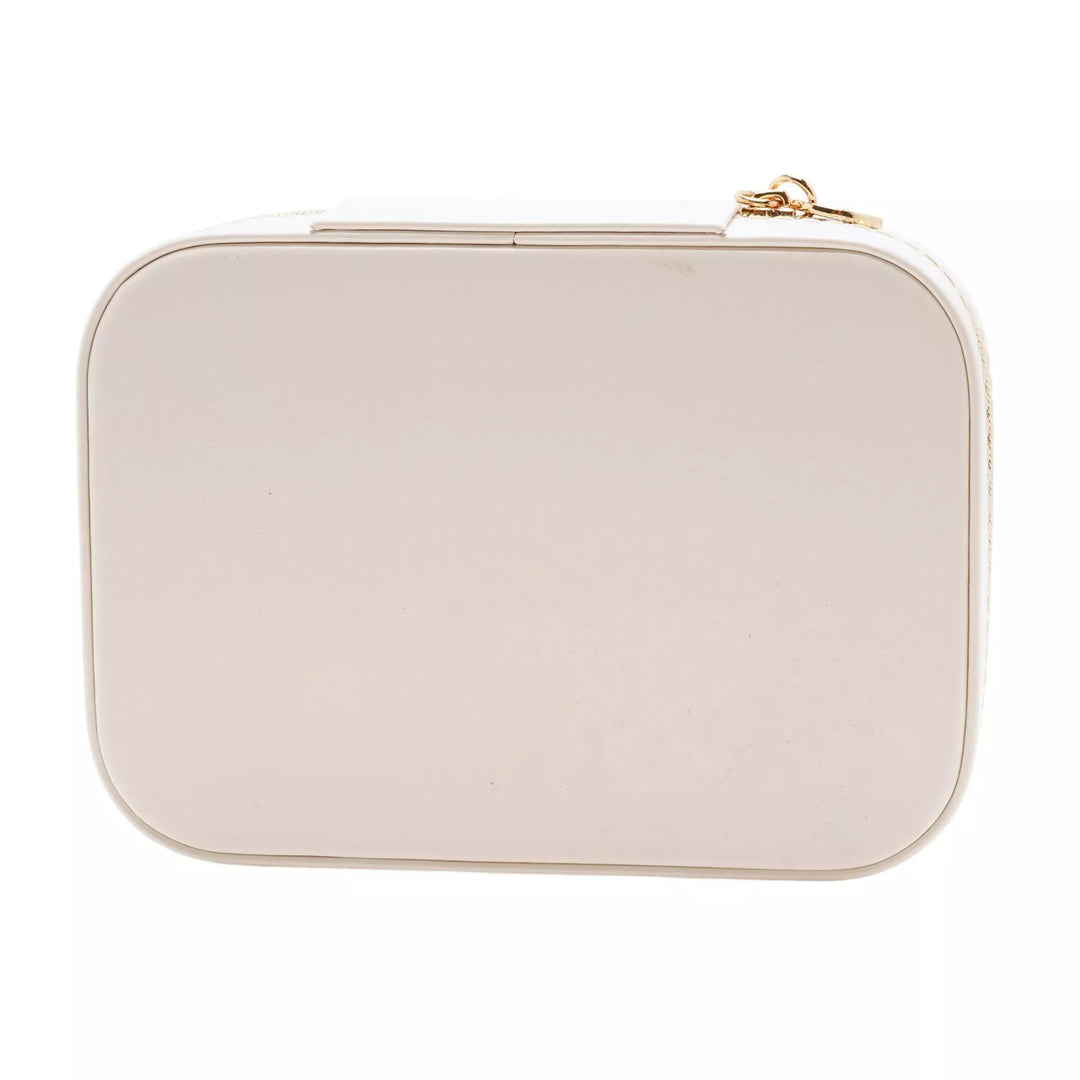 White &amp; Blue Floral Jewellery Box