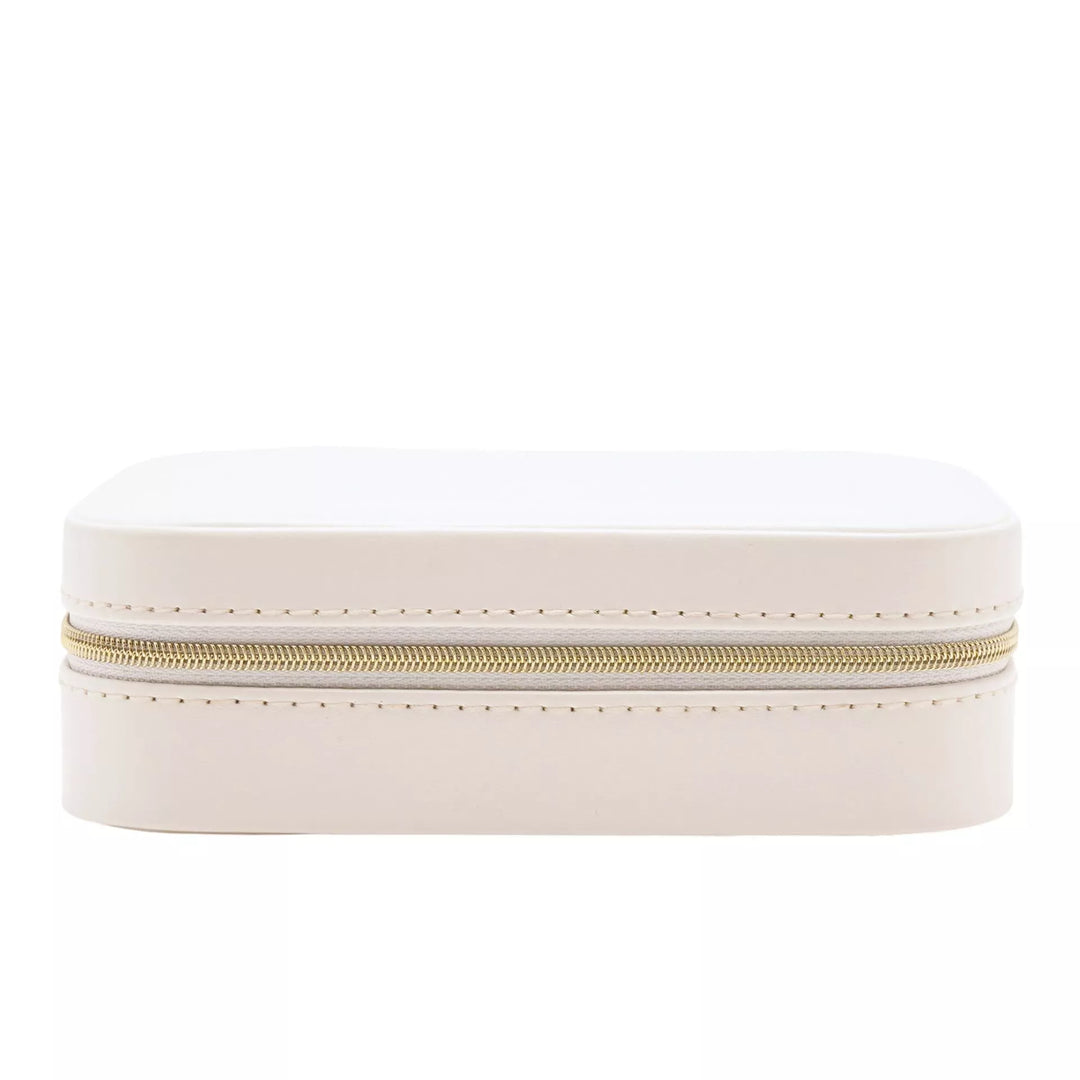 White &amp; Blue Floral Jewellery Box