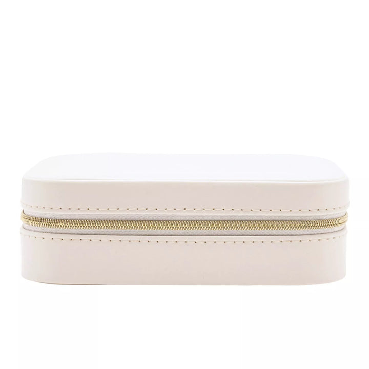White &amp; Blue Floral Jewellery Box
