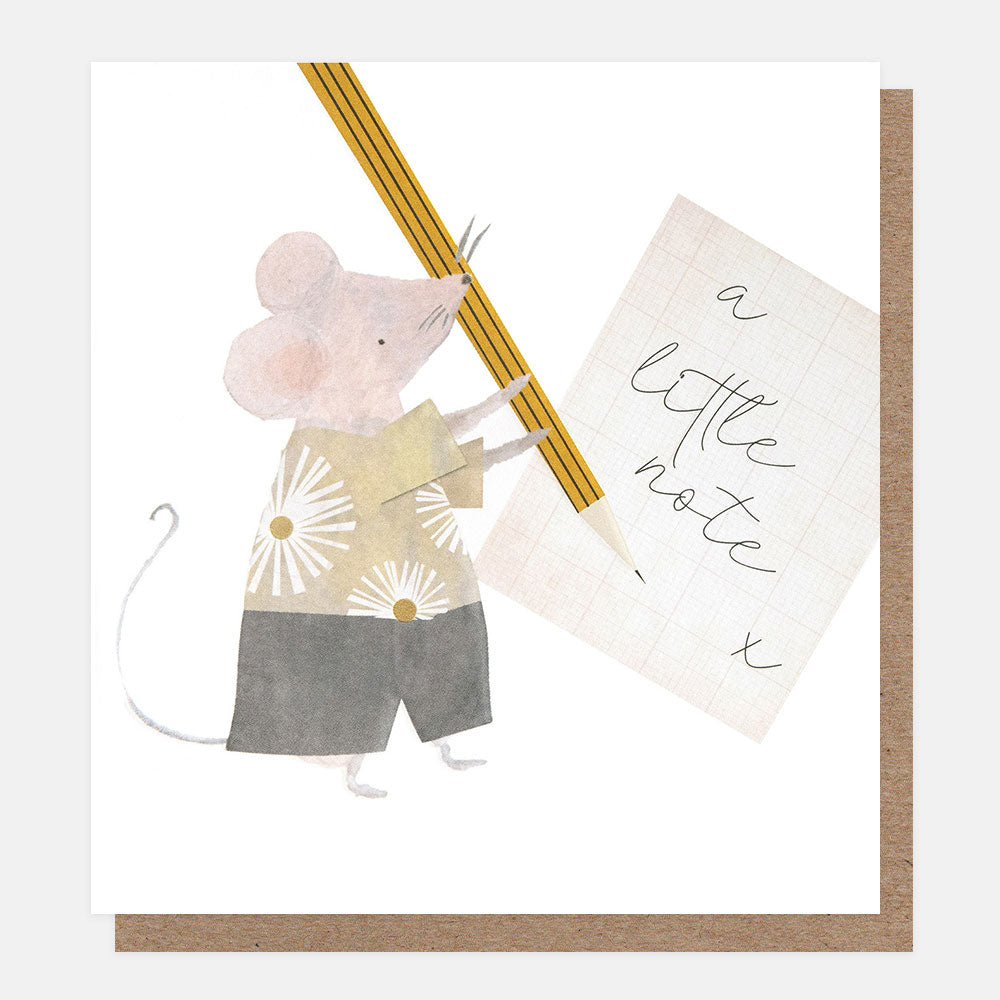 A Little Note Mouse Card