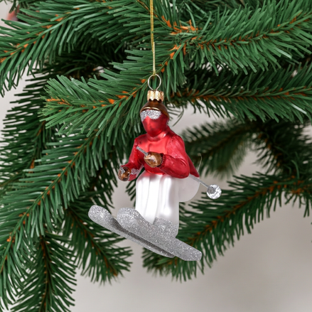 'Bombing Down the Piste' Hanging Tree Decoration