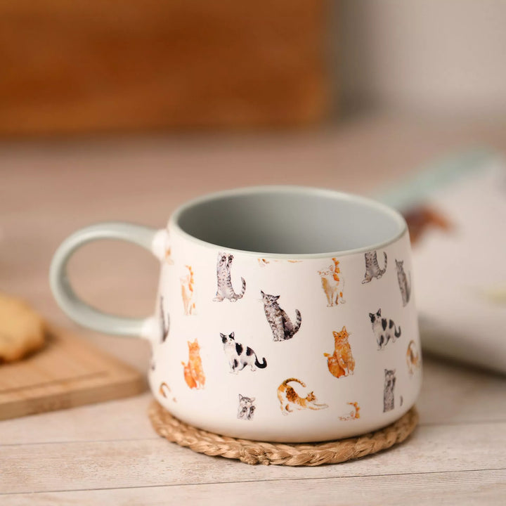 Cat Pattern Ceramic Mug