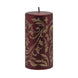 Large Gold Glitter Pillar Candle