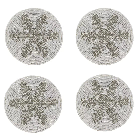 Snowflake Coasters - Set of 4