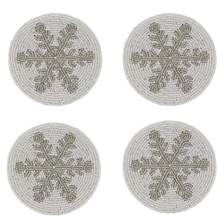 Snowflake Coasters - Set of 4