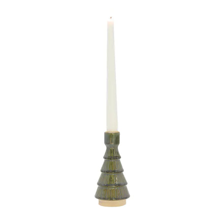 Green Ceramic Candle Holder