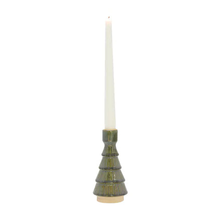 Green Ceramic Candle Holder