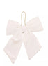 White Large Velvet Bow Hanger