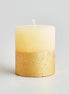 Christmas Gold Marbled Inspiritus Pillar Candle